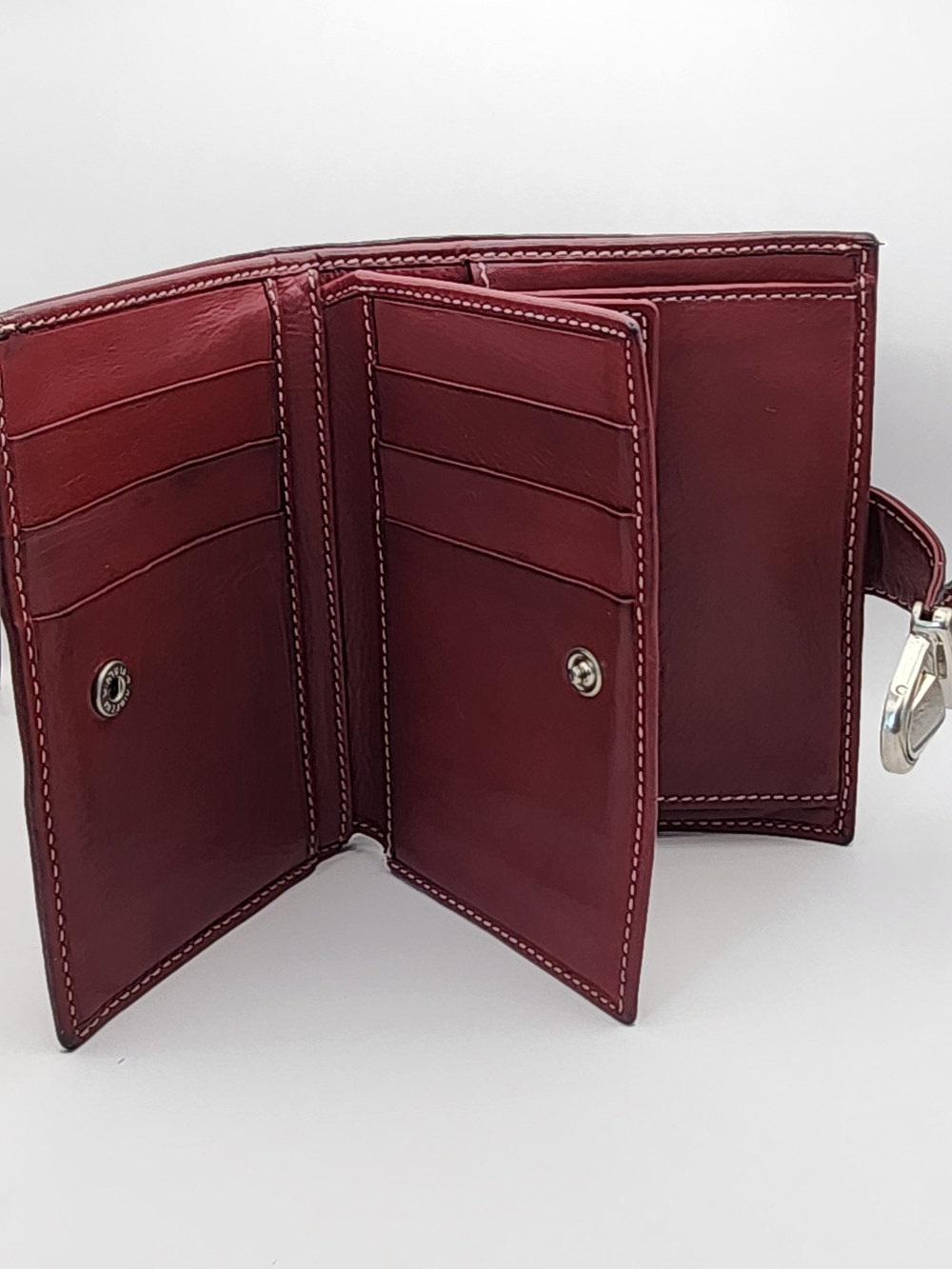 Marc Jacobs Burgundy Leather Turnlock Wallet - Picture 9 of 16